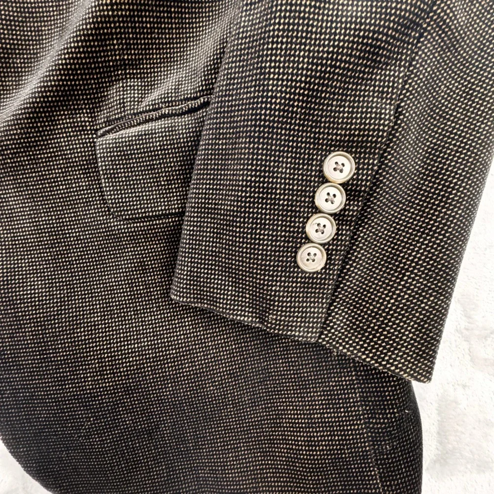Alfani Mens‎ 3 Button Brown Sheen Velvet Blazer Sport Coat Cotton 40R